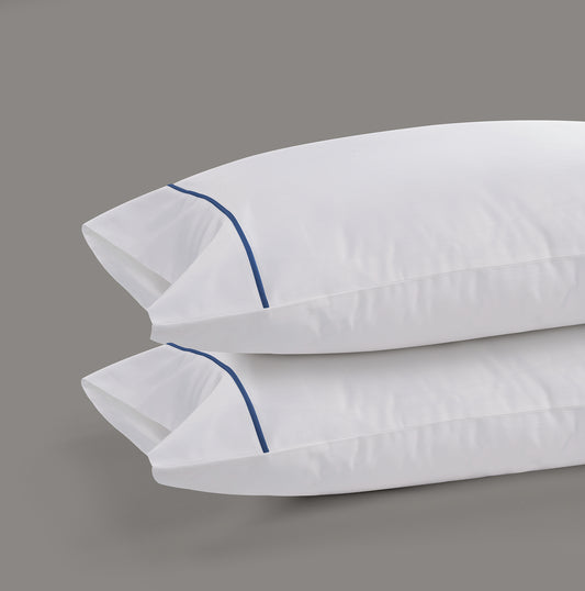 800 Thread Count Egyptian Cotton Cedarhurst Lux Buttery Smooth Pillowcases - Navy
