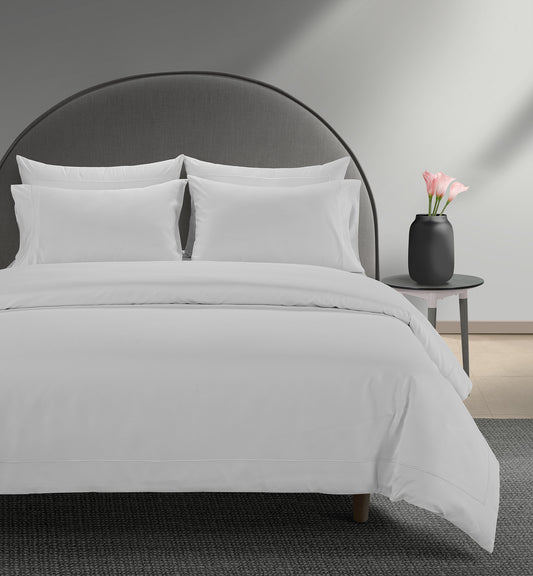 800 Thread Count Egyptian Cotton Cedarhurst Lux Buttery Smooth Duvet Cover - Brilliant White