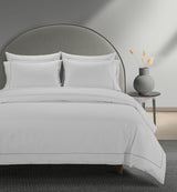 800 Thread Count Egyptian Cotton Cedarhurst Lux Buttery Smooth Duvet Cover - Silver Dove Grey (OS)