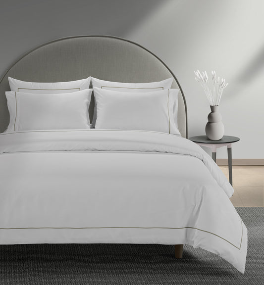 800 Thread Count Egyptian Cotton Cedarhurst Lux Buttery Smooth Duvet Cover - Mink