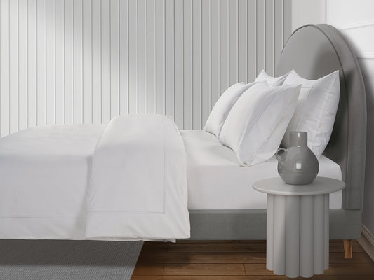 800 Thread Count Egyptian Cotton Cedarhurst Lux Buttery Smooth Duvet Cover - Brilliant White