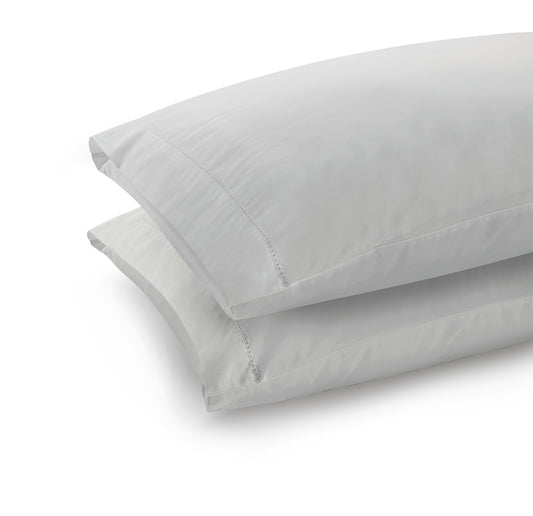 300 Thread Count Percale Pair (2 pillowcases) of Brookshire Pillowcases - Silver Dove Grey