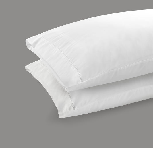 300 Thread Count Percale Pair of Brookshire Pillowcases - Brilliant White