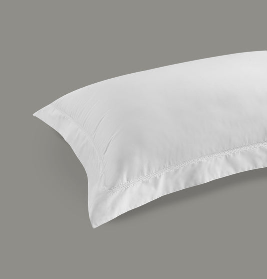 300 Thread Count Percale Pair of Brookshire Pillowcases - Brilliant White