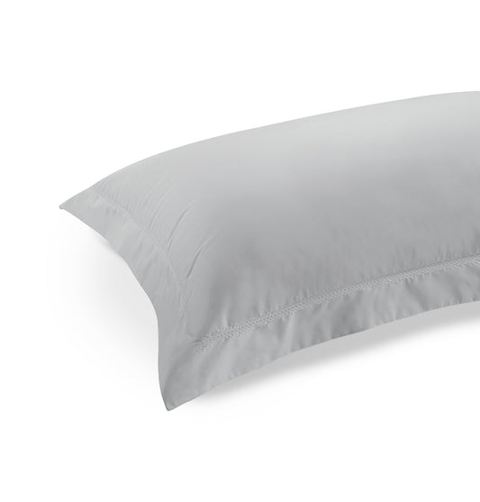 300 Thread Count Percale Pair (2 pillowcases) of Brookshire Pillowcases - Silver Dove Grey