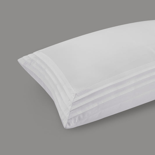 800 Thread Count Pair (2 Pillowcases) of Egyptian Cotton Regalwood Lux Buttery Smooth Pillowcases - Brilliant White