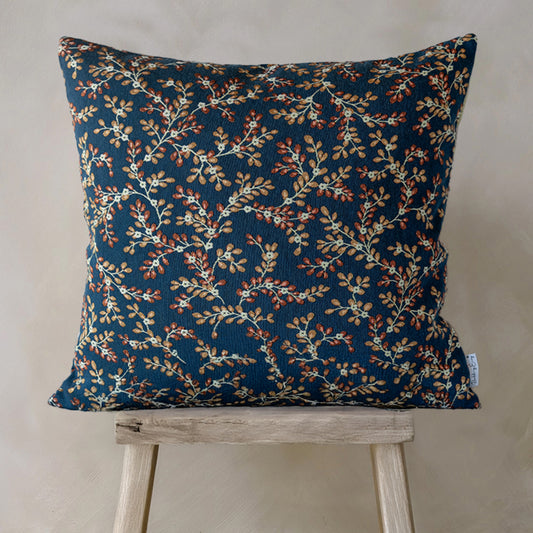 Eleanor Cushion - 1 Pair Blue Floral (2 Cushions)