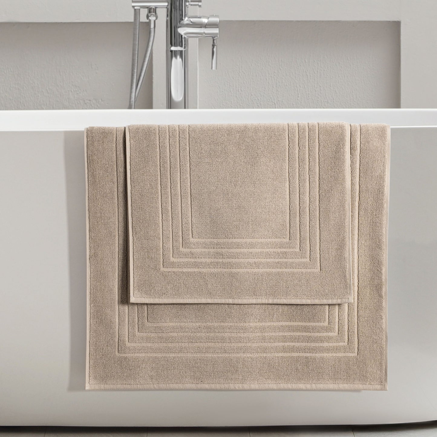 Ellory Cotton Bath Mat 1000 GSM - Simply Taupe