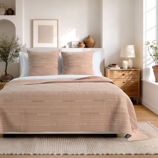 Emerson Quilt Set - Beige