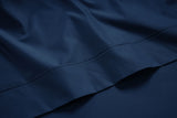 800 Thread Count Egyptian Cotton Grand Splendour Lux Flat Sheet - Navy Peony