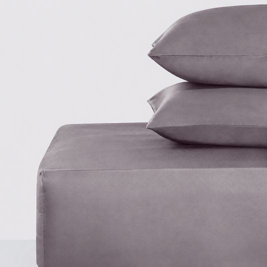 300 Thread Count Peaceful Empress Fitted Sheet - Percale Graphite Grey
