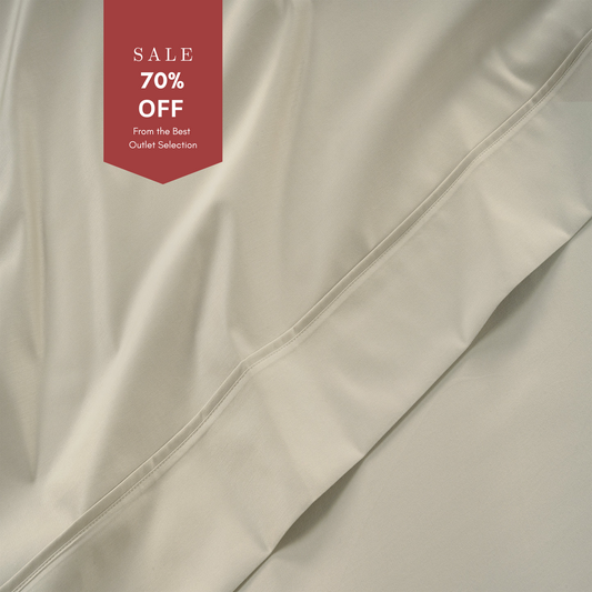 800 Thread Count Grand Splendour LUXE Flat Sheet - Sateen Oatmeal