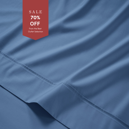 800 Thread Count Grand Splendour LUXE Flat Sheet - Sateen Quiet Harbour