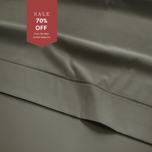 800 Thread Count Grand Splendour LUXE Flat Sheet - Sateen Sage Green