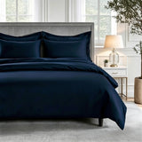 800 Thread Count Egyptian Cotton Grand Splendour Sateen Duvet Cover - Estate Navy
