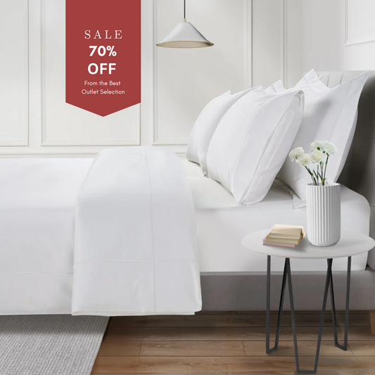 800 Thread Count Egyptian Cotton Kensington Lux Buttery Smooth Duvet Cover - White