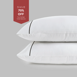 800 Thread Count Pair (2 Pillowcases) of Egyptian Cotton Kensington Lux Buttery Smooth Pillowcases - Jet Black