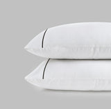 800 Thread Count Pair (2 Pillowcases) of Egyptian Cotton Kensington Lux Buttery Smooth Pillowcases - Jet Black