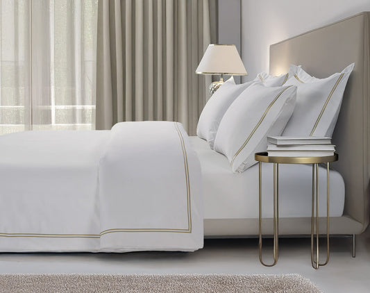 800 Thread Count Egyptian Cotton Margaret LUXE Bedding Set - Bone