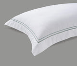 800 Thread Count Egyptian Cotton Margaret LUXE Bedding Set - Misty Blue