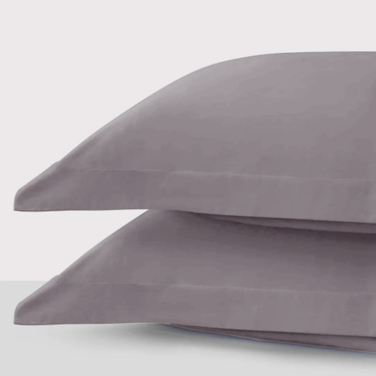 800 thread Count Egyptian Cotton Pair (2 Pillowcases) of Grand Splendour LUXE Pillowcases - Sateen Graphite Grey