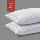 300 Thread Count Percale Pair (2 pillowcases) of Oakwood Pillowcases - Mink
