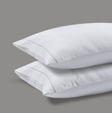 300 Thread Count Percale Pair (2pillowcases) of Oakwood Pillowcases - Silver Dove Grey