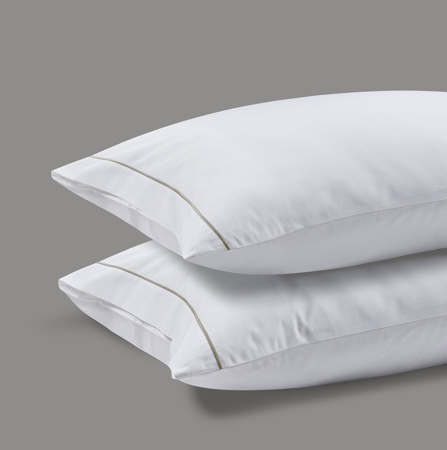 300 Thread Count Percale Pair (2 pillowcases) of Oakwood Pillowcases - Mink