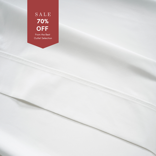 300 Thread Count Peaceful Empress Percale Flat Sheet - White