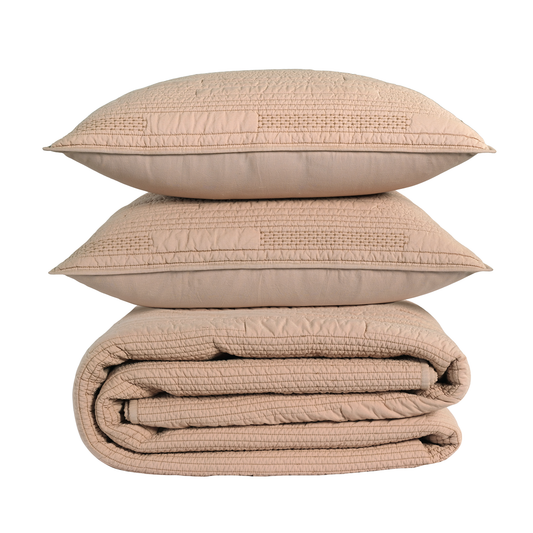 Emerson Quilt Set - Beige