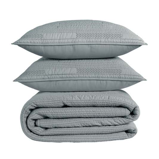 Emerson Quilt Set - Grey
