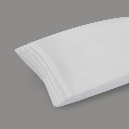 800 Thread Count Pair (2 Pillowcases) of Egyptian Cotton Regalwood Lux Buttery Smooth Pillowcases - Brilliant White (OS)