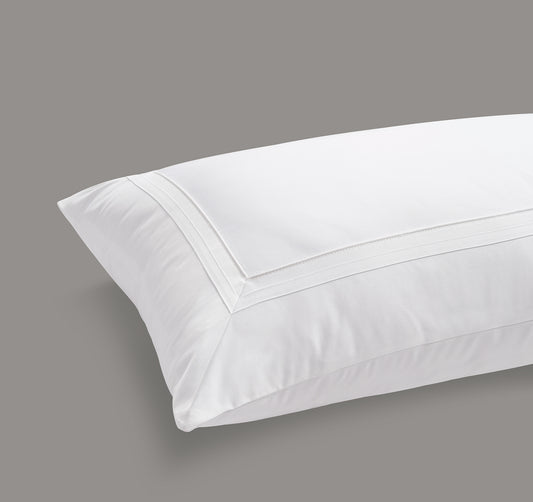 800 Thread Count Pair (2 Pillowcases) of Egyptian Cotton Royalton Lux Buttery Smooth Pillowcases - Brilliant White