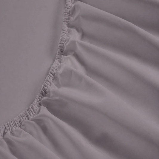 300 Thread Count Peaceful Empress Fitted Sheet - Percale Graphite Grey