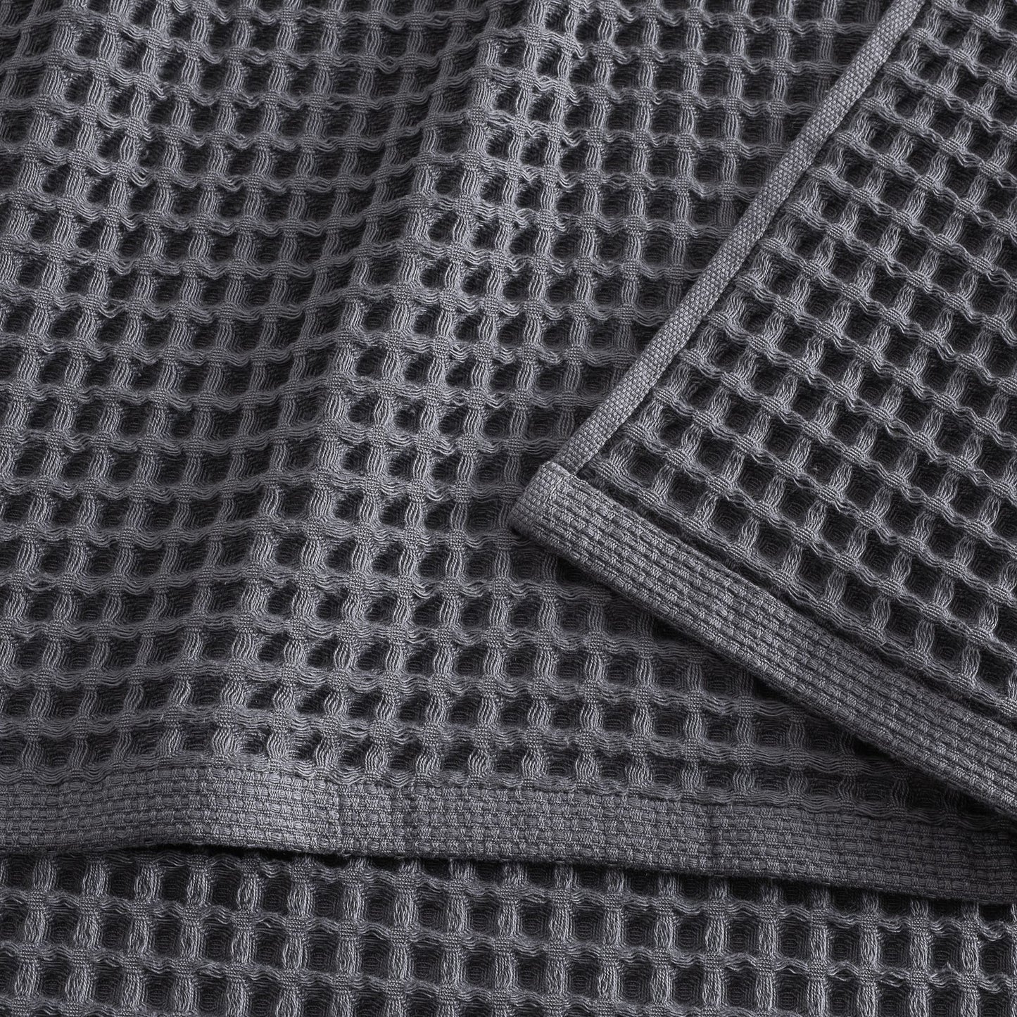 Stratton Waffle Towel Set 500 GSM - Burnt Ash