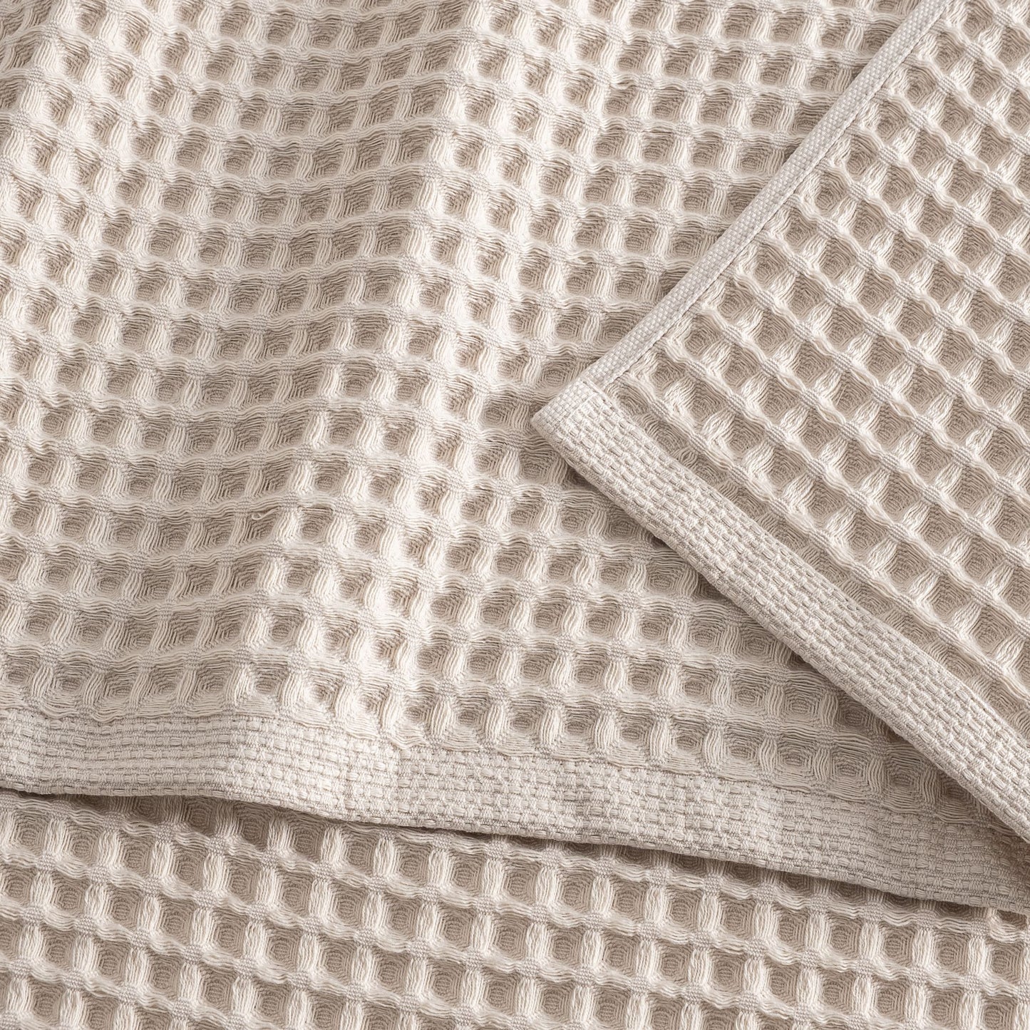 Stratton Waffle Towel Set 500 GSM - Pearl