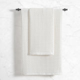 Stratton Waffle Towel Set 500 GSM - White
