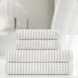 Stratton Waffle Towel Set 500 GSM - White