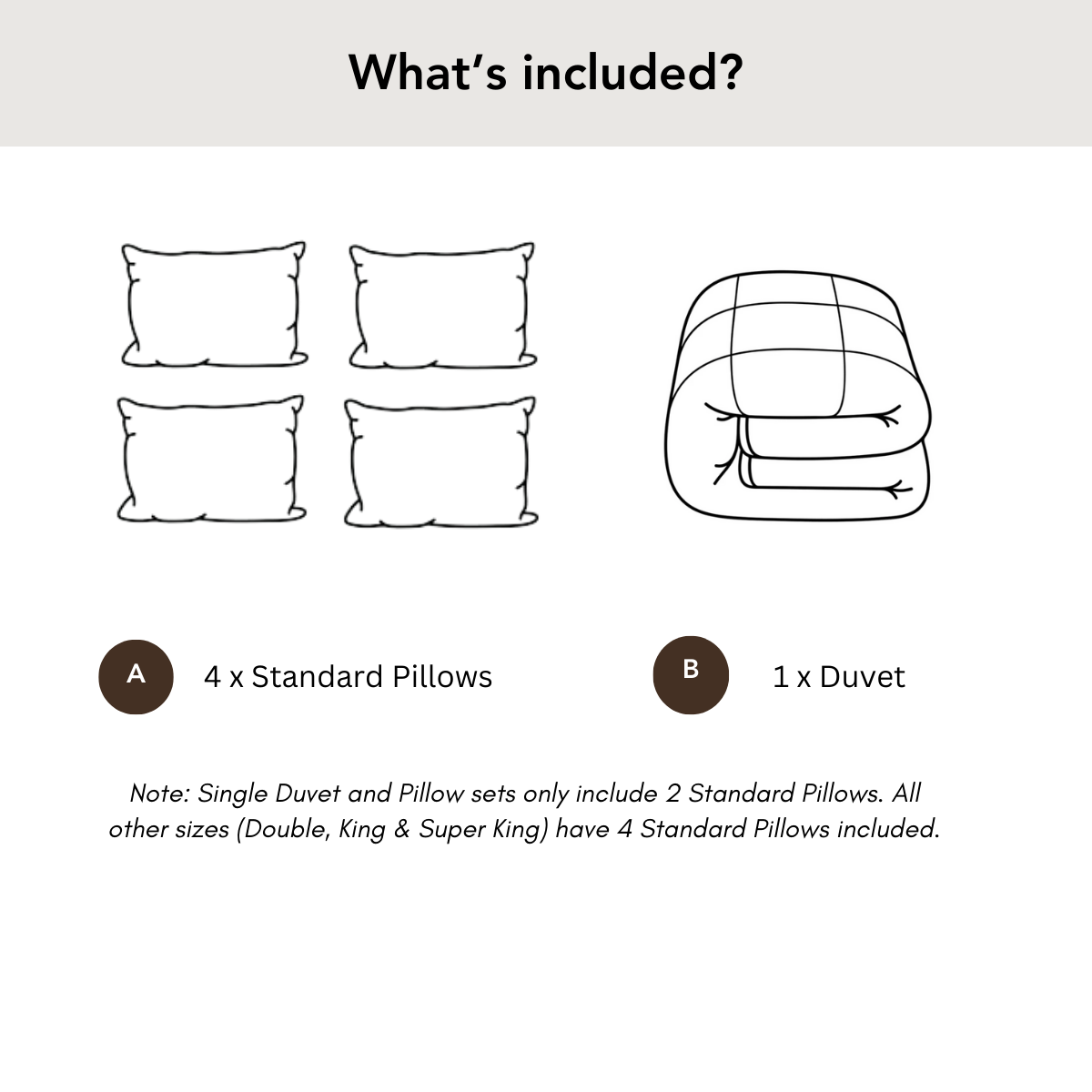 Premium Hungarian Goose Down Duvet and Pillows Set - 10.5 Tog