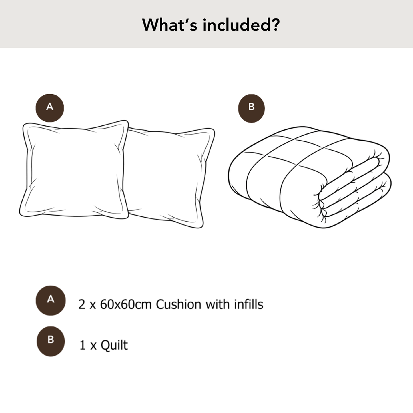 Emerson Quilt Set - Grey