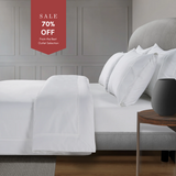 800 Thread Count Egyptian Cotton Windsor Lux Buttery Smooth Duvet Cover - Brilliant White