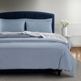 300 Thread Count Celeste Quiet Harbour with White Bedding Set