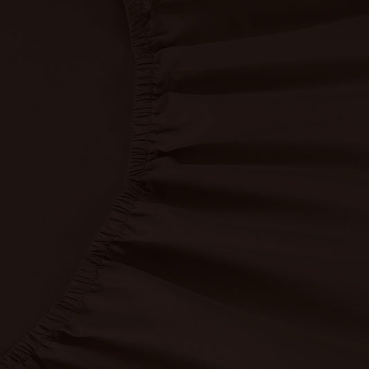 All Season Egyptian Giza Fitted Sheet - Coffee