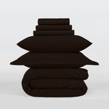 All Season Egyptian Giza Bedding Set - Coffee