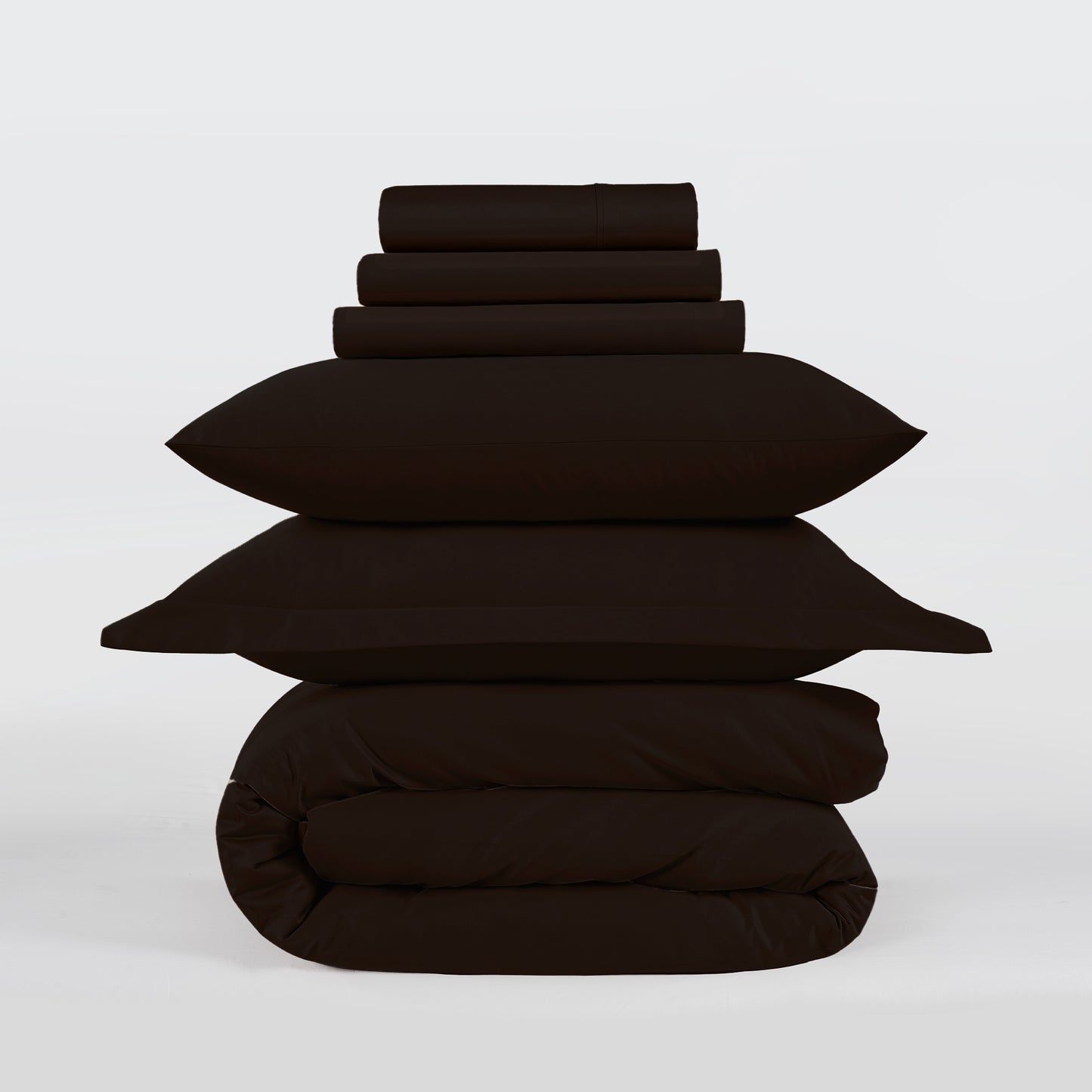All Season Egyptian Giza Bedding Set - Coffee
