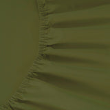 800 Thread Count Egyptian Cotton Grand Splendour Lux Buttery Smooth Lux Fitted Sheet - Olive Green
