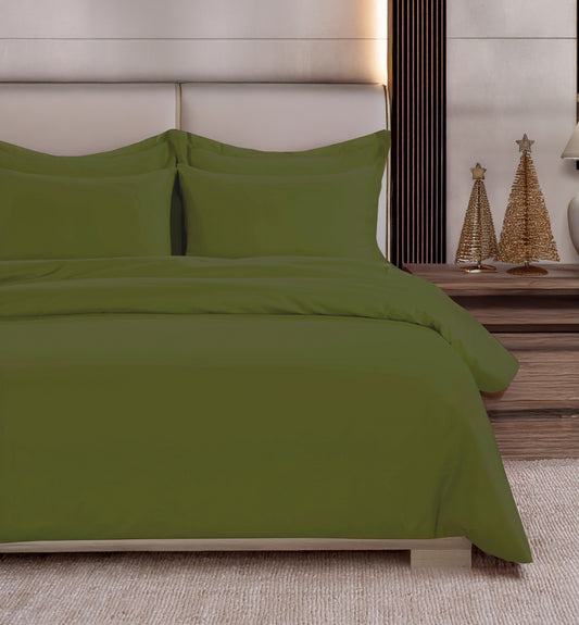 800 Thread Count Egyptian Cotton Grand Splendour Lux Buttery Smooth - Olive Green