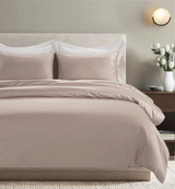 All Season Egyptian Giza Bedding Set - Dusty Rose & Brilliant White