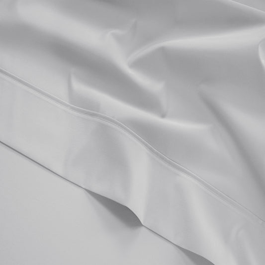 300 Thread Count Brookshire Percale Flat Sheet - Silver Dove Grey
