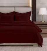 800 Thread Count Egyptian Cotton Grand Splendour Lux Buttery Smooth Duvet Cover - Dark Burgundy